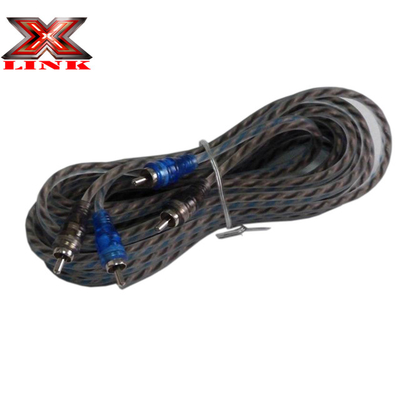 Plating Emas 2 RCA Kabel Audio laki-laki ke laki-laki Untuk Speaker Stereo Atau Subwoofer Konektor Tipe Tidak ada