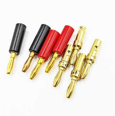Transparan 14Gauge Banana Wire untuk Bi-Wire Bi-Amp HiFi Surround Sound 99,9% OFC Tembaga