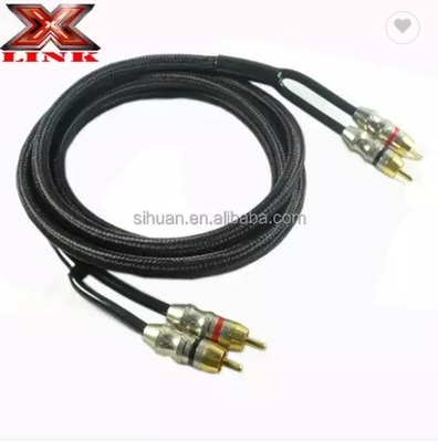 5m Gold Connector CCA Conductor Audio bulk RCA Kabel Untuk Mobil Sistem Rumah Integrasi Audio