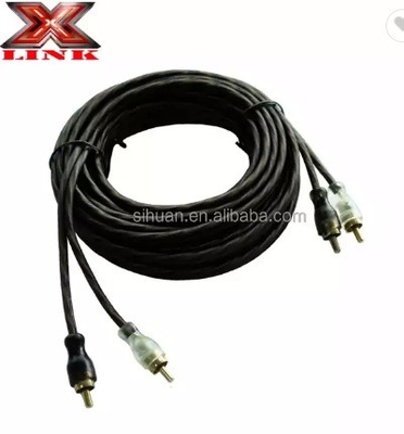 5m Gold Connector CCA Conductor Audio bulk RCA Kabel Untuk Mobil Sistem Rumah Integrasi Audio