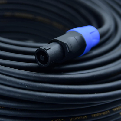 Twist Lock 2 Conductor Speaker Kabel Profesional 50FT Panjang untuk Aplikasi Audio