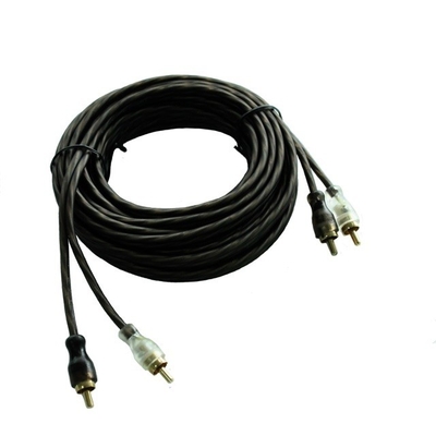 1 ft Silver OFC Copper Cable Double Shielded Car Audio Cable Interconnect Dengan Jaket PVC
