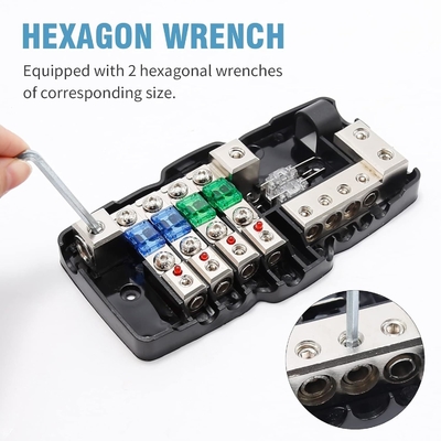 0 awg 12V Multi-fungsi Mini ANL Fuse Box Distribution Block Untuk Kendaraan