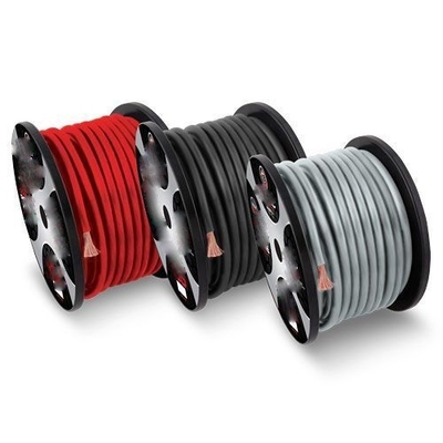 0gauge OFC Car Audio Power Wire Berwarna Apa pun Bahan Konduktor Aluminium Lapisan Tembaga