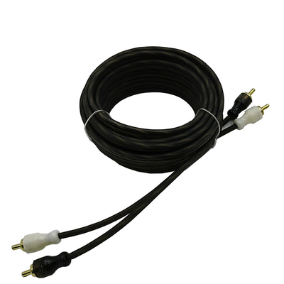 Orange Isolation 5.2 Meter 17 Feet Twisted RCA Kabel AV Untuk Audio Mobil Fleksibel