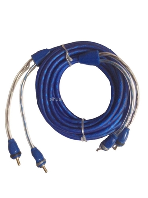 Soft PVC Jacket Tembaga RCA Kabel Dengan OFC Konduktor Dalam Warna Apa pun