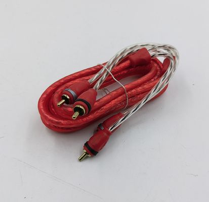 Soft PVC Jacket Tembaga RCA Kabel Dengan OFC Konduktor Dalam Warna Apa pun