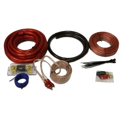 PVC Jacket 0 4 8 10awg Gauge Auto Car Amp Amplifier Wiring Kit dengan Jenis Konektor RCA
