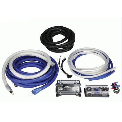 PVC Jacket 0 4 8 10awg Gauge Auto Car Amp Amplifier Wiring Kit dengan Jenis Konektor RCA