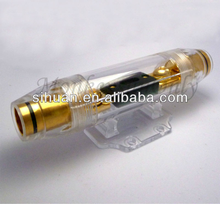 1/0 4 Gauge Mobil Profesional ANL Fuse Holder Emas atau Nikel Plated untuk perlindungan maksimum