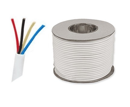 PVC terisolasi Tembaga Multi Core 4 Core 24AWG Kabel Alarm Kebakaran untuk sistem keamanan