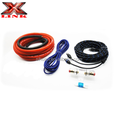 Soft PVC Jacket 2000 Watt 0GA Amp Wiring Kit untuk Kinerja Audio