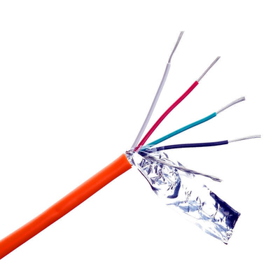 LSZH 8c Kabel Alarm Kebakaran dengan Lapisan Luar Termoplastik dan Isolasi Karet Silikon