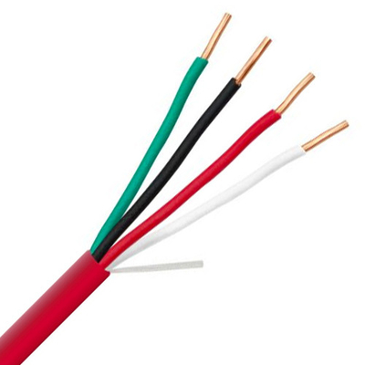 LSZH 8c Kabel Alarm Kebakaran dengan Lapisan Luar Termoplastik dan Isolasi Karet Silikon