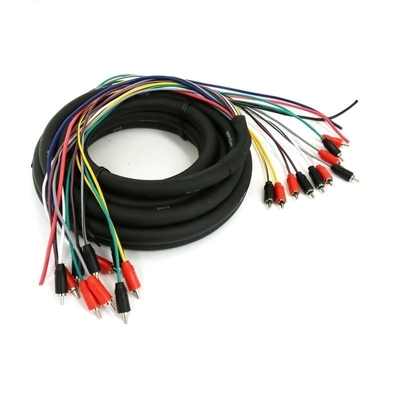 100% Oxygen Bebas Tembaga Multi Channel Audio 10 RCA Power Medusa Kabel untuk Profesional