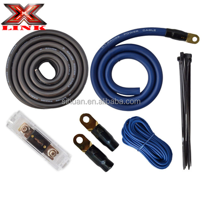 Soft PVC Jacket 4 Gauge Amp Wiring Kit untuk kebutuhan yang disesuaikan