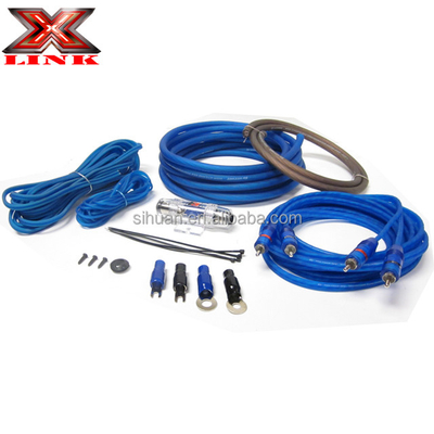 Soft PVC Jacket 4 Gauge Amp Wiring Kit untuk kebutuhan yang disesuaikan