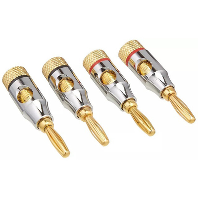 7.3mm Diameter Luar Audio Plug Jack Banana Plug untuk Speaker Wire Systems