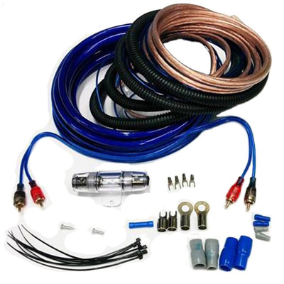 8 Ga Ofc CCA 100% Pria-pria Speaker Mobil Audio Kabel Amplifier Subwoofer Instal Kit Konduktor Bare Tembaga Hitam/biru/merah