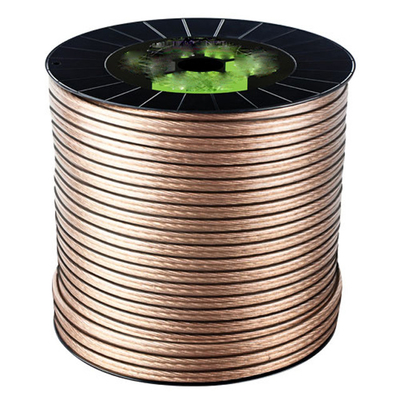Multimedia 16 Gauge 2 Konduktor Speaker Standar Wire Roll dengan warna konektor emas