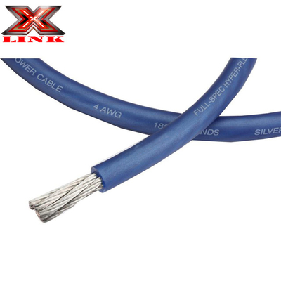 Tembaga 0 4 Gauge Kabel Kabel Daya Audio Mobil OFC Merah Biru Hijau Ungu Kuning Mawar Oranye