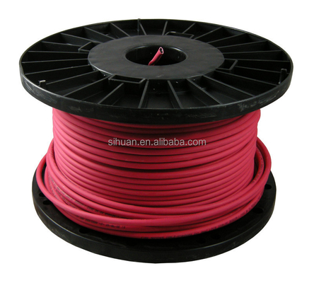 CCA 18 AWG 2/C Solid FPLR Kabel Alarm Kebakaran 1000 Ft Red Copper Conductor Shielding