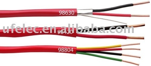 Kabel alarm kebakaran dengan sertifikat CE 2c 4c 6c 1.5mm2 2.5mm2 0.80mm kawat tembaga telanjang