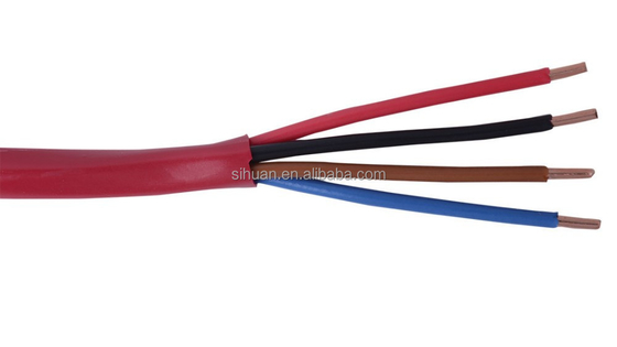 Kabel alarm kebakaran dengan sertifikat CE 2c 4c 6c 1.5mm2 2.5mm2 0.80mm kawat tembaga telanjang