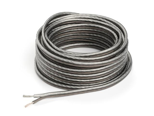 Fleksibel 12ga OFC Tembaga Audio Speaker Wire dengan Soft PVC Jacket dan Konektor Emas