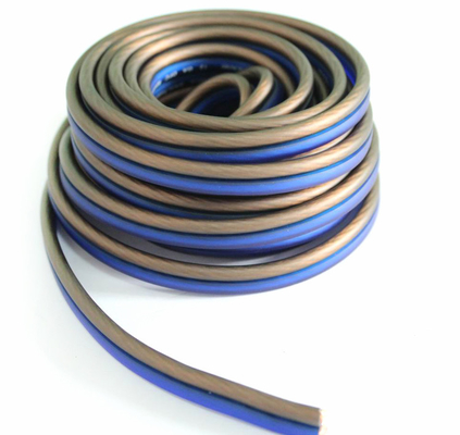 Fleksibel 12ga OFC Tembaga Audio Speaker Wire dengan Soft PVC Jacket dan Konektor Emas