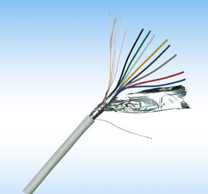 Konduktor Tembaga Telanjang 2c 4c 8c 12c 20c Kabel Alarm Kebakaran Stranded dengan Isolasi PVC