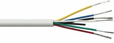 Konduktor Tembaga Telanjang 2c 4c 8c 12c 20c Kabel Alarm Kebakaran Stranded dengan Isolasi PVC