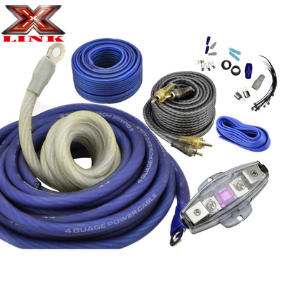 Stranded Conductor 4ga Amp Audio Amplifier Wiring Kits untuk Instalasi Overhead