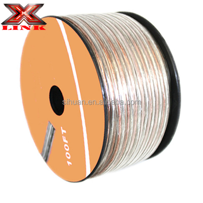 Professional Grade 16 Gauge CCA OFC Speaker Wire dengan Jacket PVC dalam warna merah dan hitam