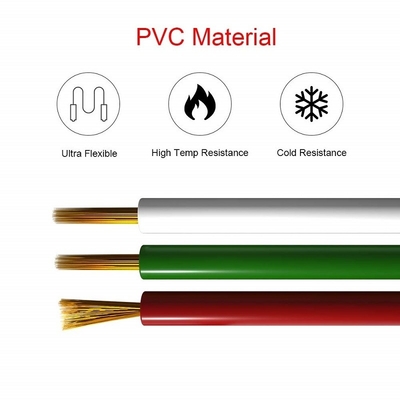 Kabel ekstensi kawat fleksibel untuk pita LED 1618 Gauge Jaket PVC RGBW RGB 3pin 4pin