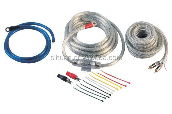 4 Gauge Car Amplifier Wiring Kit dengan PVC Insulation Material dan CCA atau OFC Conductor