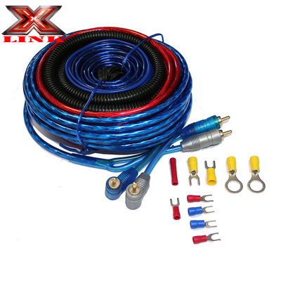 4 Gauge Car Amplifier Wiring Kit dengan PVC Insulation Material dan CCA atau OFC Conductor