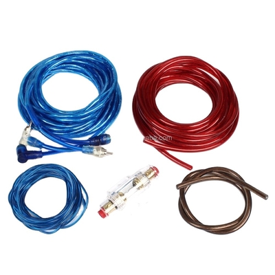 Conductor Copper 4 Gauge CCA Complete Amplifier Installation Wiring Kit untuk Audio Mobil