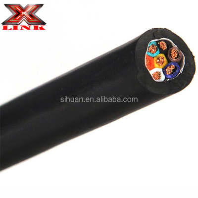 Kabel Trailer Konduktor Industri 7 10-12-14 AWG GPT Jaket PVC Lembut Kabel Kode Warna