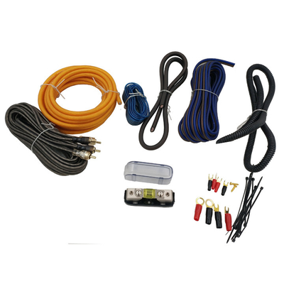 Kit pengkabelan amplifier audio mobil dengan pelindung yang tidak terlindung dan diameter luar opsional