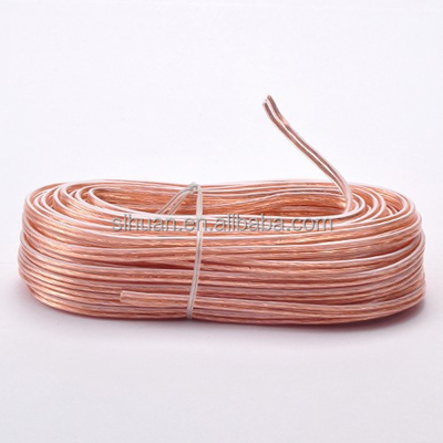 Diameter Luar Disesuaikan dan Stereo Konektor Tipe Soft PVC Mobil Amplifier Speaker Wire