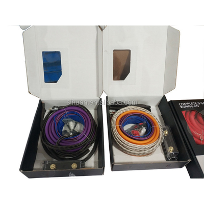 Kit pengkabelan amplifier audio mobil dengan pelindung yang tidak terlindung dan diameter luar opsional