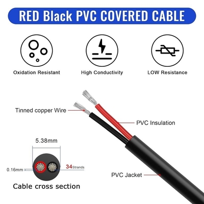 18AWG 2 Konduktor 20AWG 3 Konduktor Kawat Listrik PVC Stranded Kawat Tembaga Kaleng