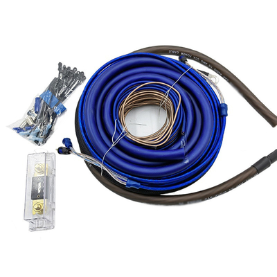 Speaker CCA/OFC Copper Wire 4/8 Gauge Car Amp Wiring Kit untuk Peningkatan Transfer Sinyal