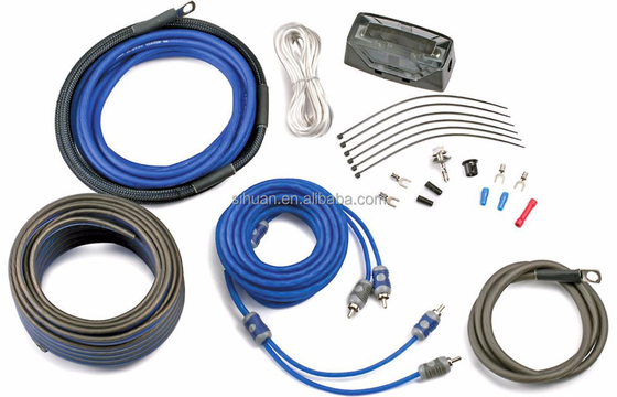 Speaker CCA/OFC Copper Wire 4/8 Gauge Car Amp Wiring Kit untuk Peningkatan Transfer Sinyal