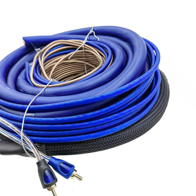 Speaker CCA/OFC Copper Wire 4/8 Gauge Car Amp Wiring Kit untuk Peningkatan Transfer Sinyal