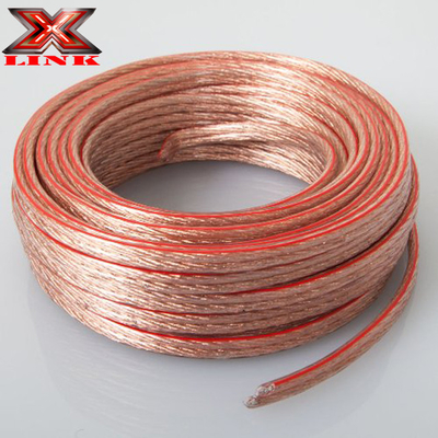 OFC Speaker Wire Cable tembaga dengan jenis konektor RCA dan diameter luar yang disesuaikan