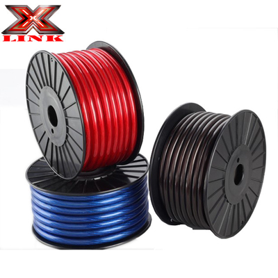 Jaket PVC 4 AWG OFC Kabel Daya Audio Mobil dalam Warna Apa pun Spesifikasi AS penuh CEA-2015 Sesuai
