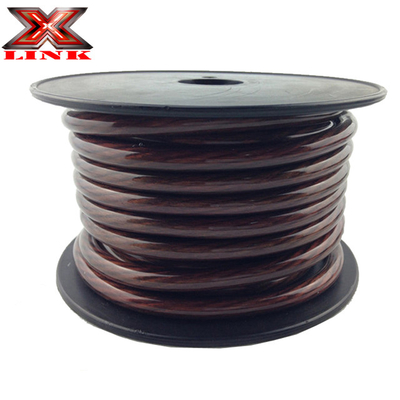 Jaket PVC 4 AWG OFC Kabel Daya Audio Mobil dalam Warna Apa pun Spesifikasi AS penuh CEA-2015 Sesuai