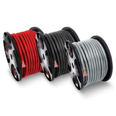 Jaket PVC 4 AWG OFC Kabel Daya Audio Mobil dalam Warna Apa pun Spesifikasi AS penuh CEA-2015 Sesuai